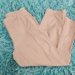 womens eileen fisher sz 8 khaki chino crop pants organic cotton